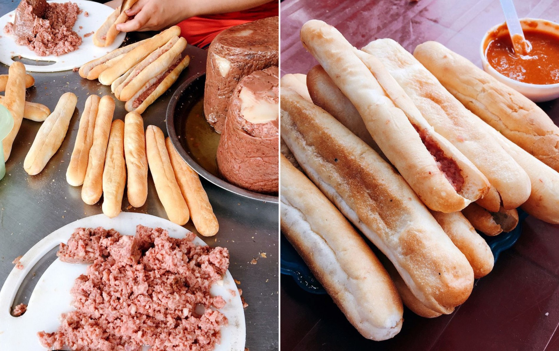 Đã đến Hải Phòng nhất định phải thử bánh mì cay Bà Già. Ảnh: @meodien.instafood