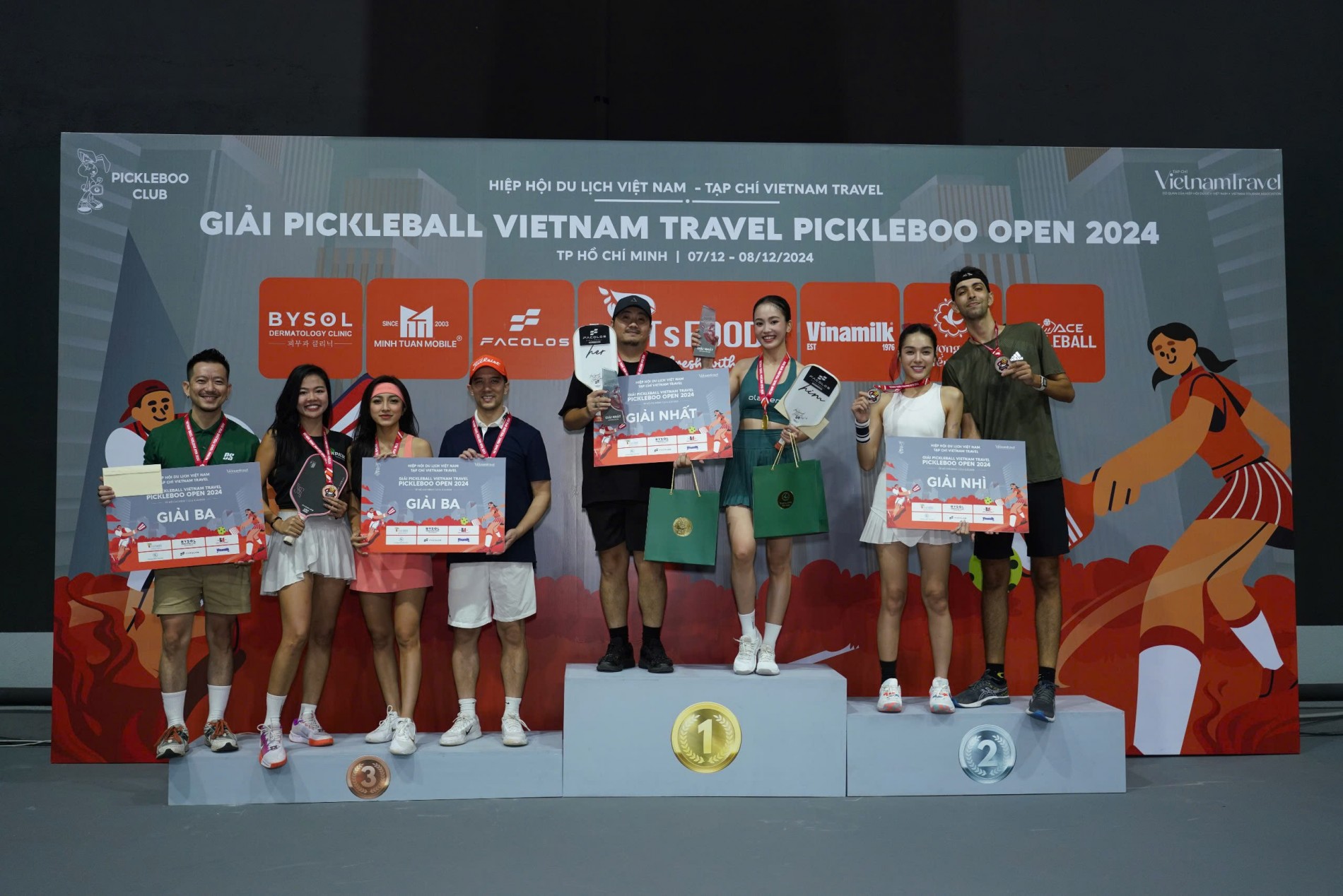 Bế mạc giải đấu pickleball Vietnam Travel Pickleboo Open 2024 diễn ra thành công