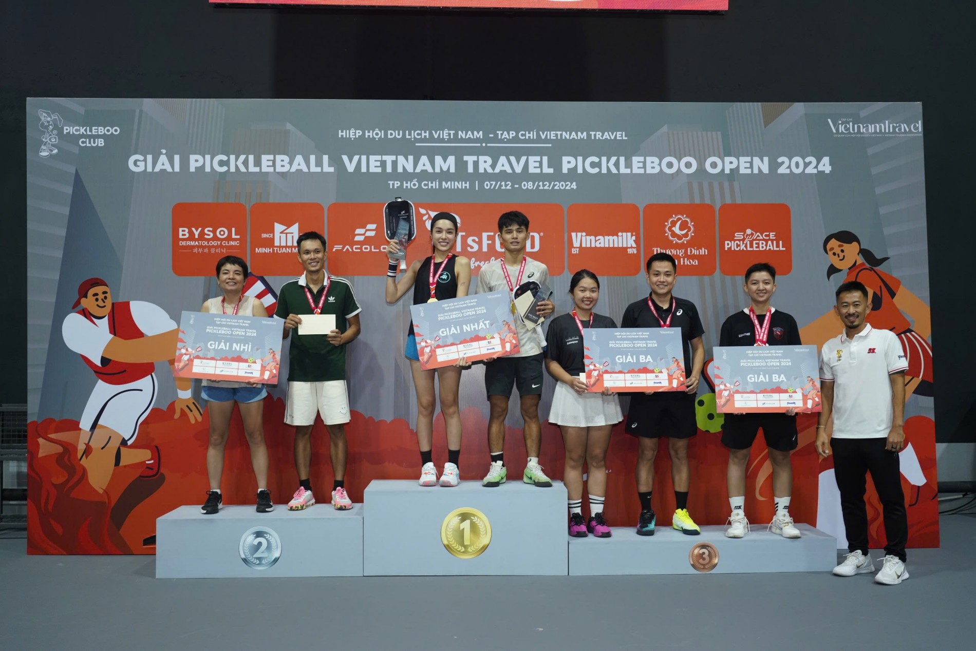 Bế mạc giải đấu pickleball Vietnam Travel Pickleboo Open 2024 diễn ra thành công