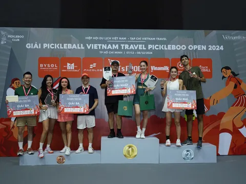 Bế mạc giải đấu pickleball Vietnam Travel Pickleboo Open 2024 diễn ra thành công
